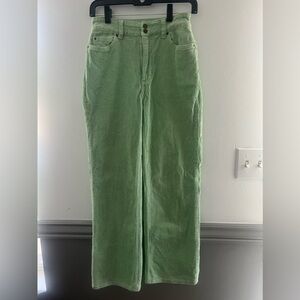 Billabong x Salty Blonde Chill out high waited corduroy Pants Green Size 25